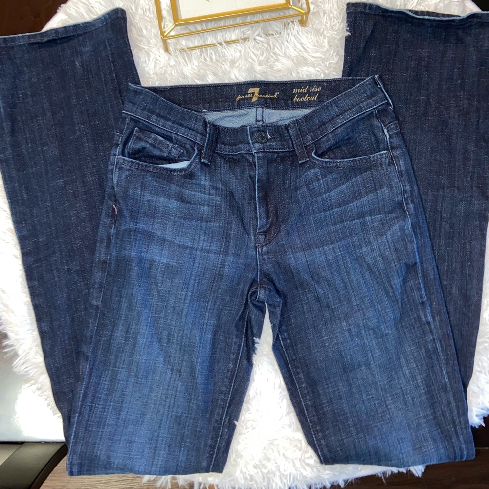 7 for All Mankind Mid Rise Bootcut Size 27